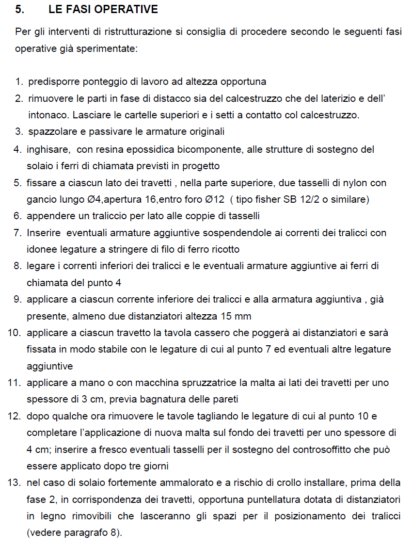 RESTAURO SOLAI SFONDELLATI